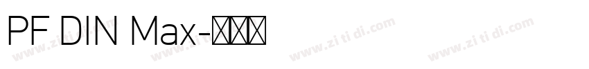PF DIN Max字体转换